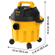 Load image into Gallery viewer, Amocart Wet Dry Vac 2.6 Gallon 2.5 Peak HP 3 in 1 Portable Shop Vacuum with Blowing Function Attachment Storage for Floor
