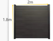 Load image into Gallery viewer, Modern Rustproof Aluminum Fence Slat Fence Panel Powder Coated Privacy Fence For Outdoor Yard Easy Installation Durable Design