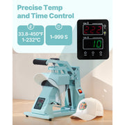 Load image into Gallery viewer, SucceBuy Hat Heat Press Machine with 2/4pcs Interchangeable Platens Precise Temperature and Time Control Hat Heat Press