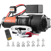 Load image into Gallery viewer, SucceBuy 4500lbs ATV/UTV Electric Winch Nylon/Steel Rope Winch with Wireless/Wired Remote for Truck Car Towing Jeep Off-Road SUV