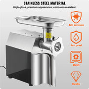 Bild in Galerie-Viewer laden, Amocart Meat Grinder Electric Meat Grinders Grinding Plate Stainless Steel Commercial for Kitchen Restaurant Butcher Store