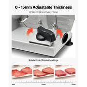 Load image into Gallery viewer, Amocart 6.7-8.7inch Meat Slicer Electric Deli Slicer Machine with two SUS420 Blades Food-Slicer for Meat Ham Baguett, Steak