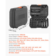 Load image into Gallery viewer, SucceBuy Bolt Extractor Kit Impact Bolt & Nut Remover Set with Pin Punch Solid Storage Case Cr-Mo Steel for Removing Damaged - AMOCART