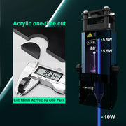 Load image into Gallery viewer, AENBUSLM 40W 80W Laser Cutting Module 450mm Blue Light Laser Engraving Head with Air Assist Woodworking Cutter CNC Laser Engrave