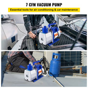 Load image into Gallery viewer, Amocart Vacuum Pump 7 CFM 1/3 HP Single Stage for R12 R22 R134a R410a Systems, 5PA Vacuum Refrigerant for Automobile Reparation