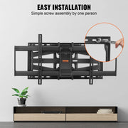 Charger l'image dans la visionneuse de galerie, SucceBuy Support TV Mural Orientable et Inclinable pour TV de 26 à 90 pouces avec Bras Articulés et Réglage Horizontal