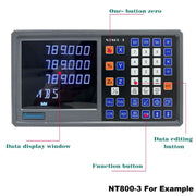 Load image into Gallery viewer, NT800 2/3 Axis Display LCD DRO Digital Readout TTL AC110V/220V For Milling boring machine EDM Linear Scale Encoder 9 Languages