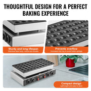 Load image into Gallery viewer, SucceBuy 50Pcs Mini Dutch Pancake Maker Dorayaki Baker Machine Commercial Non-stick Waffle Maker Dual Temp & Time Control