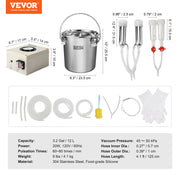 Bild in Galerie-Viewer laden, Amocart Goat Milking Machine Stainless Steel Bucket Electric Automatic Pulsation Cup Tubes Adjustable Suction for Cow and Sheep