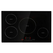 Load image into Gallery viewer, SucceBuy 4 Burners 30'' Electric Cooktop Induction Stove Top Built-in Magnetic Cooktop with 9 Heating Level Touch Screen Burner
