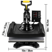 Load image into Gallery viewer, SucceBuy 30*38CM 8 in 1 Combo Upgrade Heat Press Machine 360° Rotation Sublimation Printer Cap Shirt Mug Plate 2D Heat Transfer