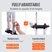 Load image into Gallery viewer, SucceBuy Drywall Stilts 18''/36''Adjustable Aluminum Tool Stilts with Protective Knee Pads Non-Slip Work Stilts for Home