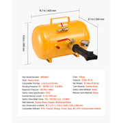 Load image into Gallery viewer, SucceBuy Air Tire Bead Seater 5Gal / 10Gal Heavy Duty Tire Bead Blaster Tool 87-116 PSI Operating Pressure for Pickup Truck ATV