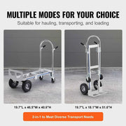 Load image into Gallery viewer, Amocart Folding Hand Truck Aluminum Heavy Industrial Collapsible Dolly Cart for Transport and Moving in Warehouse Supermarket
