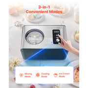 Load image into Gallery viewer, Amocart Automatic Ice Cream Maker w/Built-in Compressor 1.5QT No Pre-freezing Gelato Make Stainless Steel Electric Sorbet-Maker