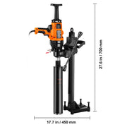 Bild in Galerie-Viewer laden, Amocart 2000W/2600W Handheld Core Drill Machine Drilling Diameter Wet&Dry Diamond Core Drill Rig Rugged Concrete Core Drill