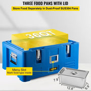 Load image into Gallery viewer, Amocart 30L Insulated Cabinet 3 Pans Food Carrier Food Delivery Container Box Top Loader Outdoor Refrigerating Cabin