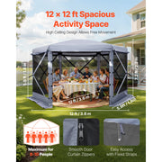 Load image into Gallery viewer, SucceBuy Pop up Gazebo Screen Tent Large Camping Canopy Tent with Removable Top & Carry Bag Quick-Set & Bite-Proof for Backyard