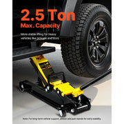Load image into Gallery viewer, Amocart 2.5 Ton Floor Hydraulic Jack Pneumatic Low Profile Floor Jack Heavy-Duty Steel Floor Jacks with Single Piston Lift Pump