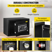 Load image into Gallery viewer, SucceBuy Fingerprint Locks Safe Deposit Box 0.8/2.1 Cubic Feet Digital Electronic Secret Hidden Piggy Bank for Money Guns File - AMOCART