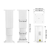 Load image into Gallery viewer, SucceBuy 176Lbs Electric Lifting Column System 14.2in-31in Height Three-stage Adjustable with Power Control Lift Table for Desk - AMOCART