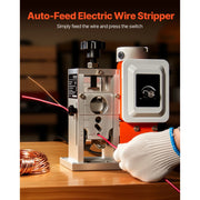 Bild in Galerie-Viewer laden, SucceBuy Electric Wire Stripping Machine 1.5-40 mm 400W Automatic Motorized Wire Peeler with Blades for Scrap Copper Recycling