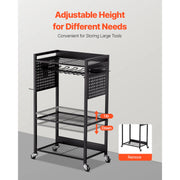 Load image into Gallery viewer, SucceBuy 4-tier Rolling Tool Organizer Cart 150 lbs Garage Floor Stand Storage Cart on Wheels Drill Holder Rack for Workshop - AMOCART