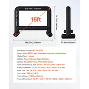 Load image into Gallery viewer, 【Upgraded】Amocart 14/15/16/18/20 FT Inflatable Projector Screen with 120W Air Blower Projector Screen for Outdoor Theater Theme