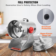 Charger l'image dans la visionneuse de galerie, SucceBuy 150-2500g Electric Grain Mill Grinder Commercial Swing Spice Grinders for Dry Herbs Grains Spices Cereals Coffee Corn