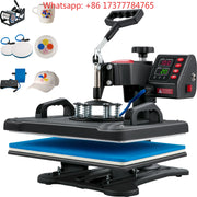 Bild in Galerie-Viewer laden, 12x15in Clamshell SucceBuy 5in1 Heat Press Machine Digital Precise Temperature Control Sublimation Transfer Printer Heat Press