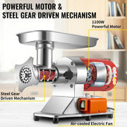 Charger l'image dans la visionneuse de galerie, SucceBuy Electric Meat Grinder 250Kg/H 300Kg/H W/ Drawers Max Powerful Chopper Shredder Commercial Home Appliance Food Processor