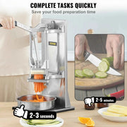 Load image into Gallery viewer, Commercial French Fry Cutter Amocart with 4 Replacement Blades for Potato & Lemon, Extended Handle