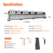 Charger l'image dans la visionneuse de galerie, SucceBuy 32 Note Glockenspiel Xylophone Bell Kit Percussion Instrument with Mallets Drum Sticks Carrying Bag for Adults Students