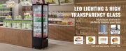 Charger l'image dans la visionneuse de galerie, Amocart 3.5/4.2/5/9.8 cft Refrigerated Display Case Large Commercial Pastry Display Refrigerator with LED Lighting for Bakery