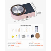 Load image into Gallery viewer, SucceBuy 3/6 inch Mini Pottery Wheel Turntable Forward Reverse Rotation Adjustable Speed Electric Clay Wheel for Kids and Adults