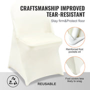 Charger l'image dans la visionneuse de galerie, SucceBuy 30/50pcs Spandex Wedding Chair Seat Cover Washable Protective Slipcovers for Wedding Banquet Universal Chair Cover