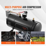 Load image into Gallery viewer, Amocart 12V Air Compressor with Tank 0.8 Gal Train Horn Air Compressor 120 psi Working Pressure Onboard Air Compressor System