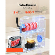 Bild in Galerie-Viewer laden, SucceBuy Slushie Machine No Ice Needed Slushy Machine Frozen Drink Maker w/ Single Tank Margarita Machine for Frozen Margaritas