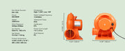 Bild in Galerie-Viewer laden, Amocart Inflatable Blower Bounce House Pump Commercial Inflatables Castle Electric Fan Waterslides Tested to UL Standards
