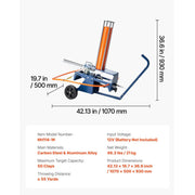 Load image into Gallery viewer, SucceBuy Clay Target Thrower Max 50/75-80 Clays 55 Yards Automatic on Wheels with Adjustable Foot Pedal Pull Handle for Shooting