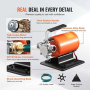 Load image into Gallery viewer, Amocart Water Transfer Pump 12V DC 360GPH 1/10HP Portable Electric Utility Pump with 6ft Suction Hose Kit Impeller Garden Use