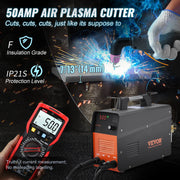 Load image into Gallery viewer, SucceBuy Plasma Cutter 50Amp Non-Touch Pilot Arc Air Cutting Machine 110V/220V Dual Voltage IGBT for Cut Copper Stainless Steel