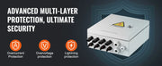 Bild in Galerie-Viewer laden, Amocart PV Combiner Box 4 String / 6 String Solar Combiner Box 10A / 15A Rated Current Fuse for On/Off Grid Solar Panel System