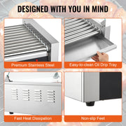 Load image into Gallery viewer, SucceBuy 5/7/11 Commercial Hot Dog Roller Electric Sausage Maker Barbecue Grill Machine for Camping Party Home Appliance 110V