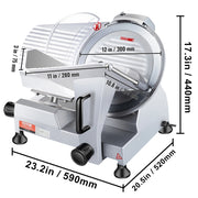 Load image into Gallery viewer, SucceBuy Electric Meat Slicer Adjustable Thickness 200W/240W/320W/340W Commercial & Home Use Food Cutter for Cheese & Meat