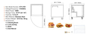 Load image into Gallery viewer, Amocart Commercial Frozen Refrigerator Sandwich Salad Prep Table 7.4Cu.Ft Food Prep Frost Free Refrigerator for Restaurant