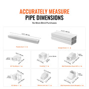 Load image into Gallery viewer, SucceBuy Mini Split Line Set Cover PVC Decorative Pipe Line Cover For Air Conditioner Easy to Install Paintable for Heat Pump