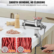 Load image into Gallery viewer, Amocart Manual Meat Grinder 304 Stainless Steel Hand Meat Grinder with Steel Table Clamp Meat Mincer Sausage Maker