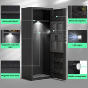 Load image into Gallery viewer, Amocart 3-8 Rifles Gun Safe with Digital Lock Gun Storage Cabinet Removable Shelf for Home Long Guns & Pistols