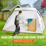 Load image into Gallery viewer, SucceBuy Portable Paint Booth Shelter 7.5x5.2x5.2/10x7x6ft Foldable Spray Painting Tent for Furniture Craft Project DIY Tool